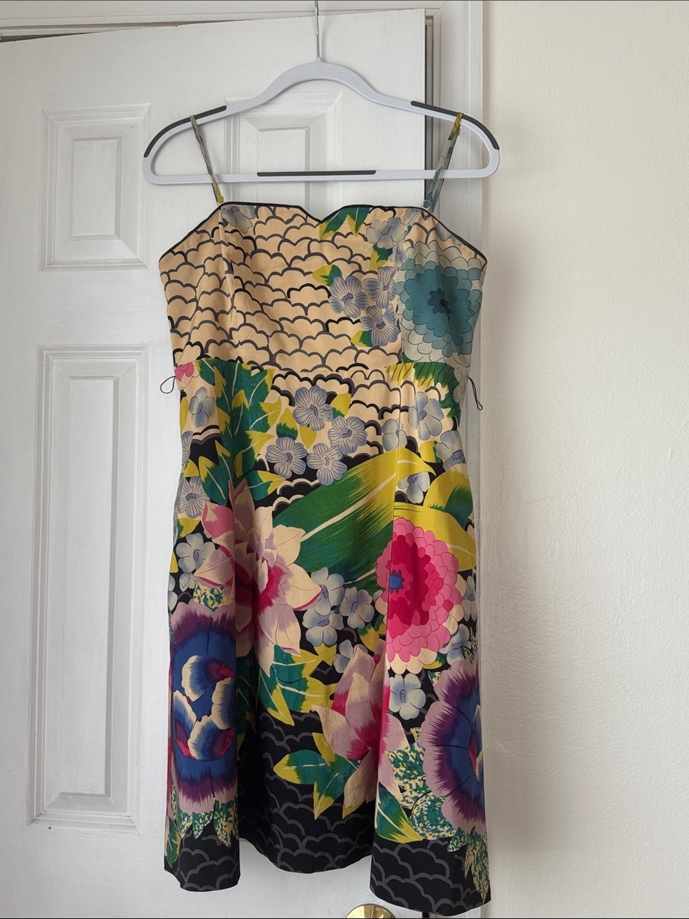 Moulinette Soeurs for Anthropologie Painted‎ Lotus Dress size 10